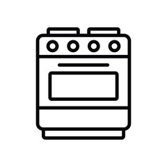 gas stove icon vector design template simple and clean