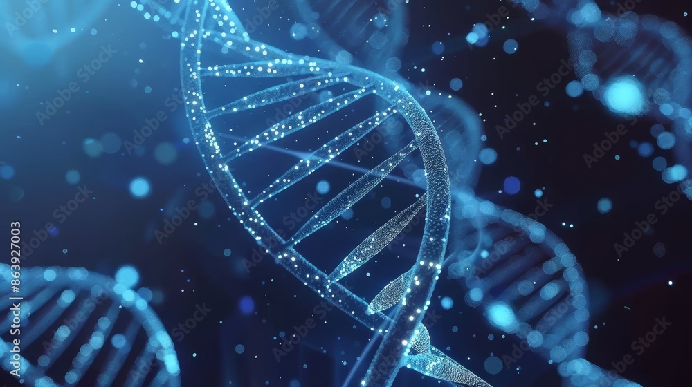 Poster analyzing genetic data with advanced digital workflows and cutting-edge technologies