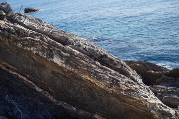 Fototapeta premium Beautiful seascape in the vicinity of Genoa
