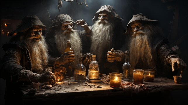 Mystical Conclave: A Spellbinding Encounter of Powerful Wizards Unveils Enchanting Secrets