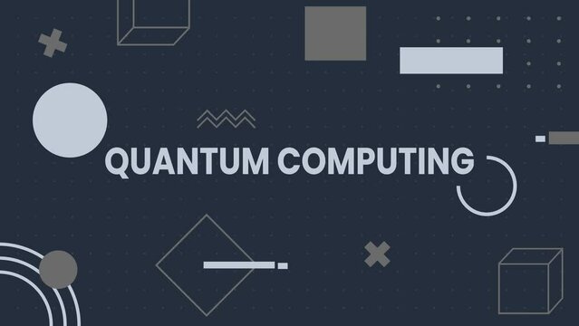 Quantum Computing, Dynamic Minimal Moving Shapes Animation