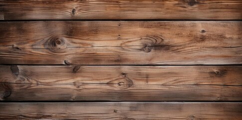 Fototapeta premium Brown Wooden Planks Background Texture - Illustration