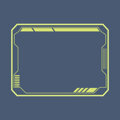 Cyber Game interface style frame