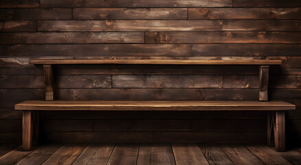 Empty Wooden Floor Background, Product Showcase