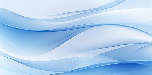 Abstract Blue Wave Background Illustration