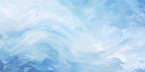 Obraz premium Abstract Blue and White Marble Swirls Background Illustration