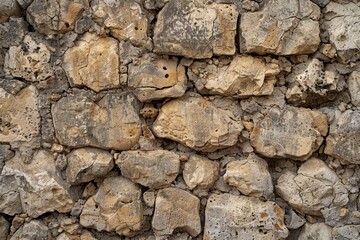 A stone wall covered with a pile of rocks