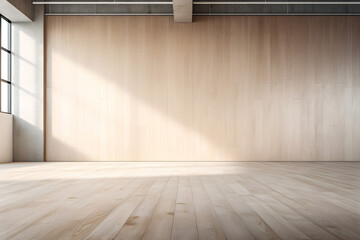 Empty Wooden Floor Background, Product Showcase