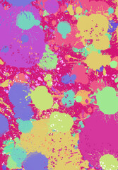 Colorful Abstract Paint Splatter Pattern Background