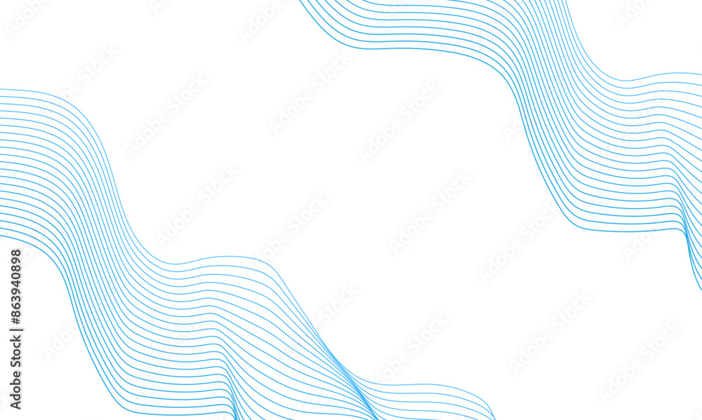 Aufkleber abstract color wave line vector technology design banner with flowing gradient wave line background.