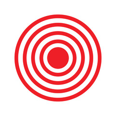 red circle frame icon. isolated on white background., simple vector design.