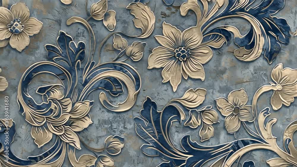 Poster this unique patterned fabric wallpaper showcases a mix of different textures combining a smooth base