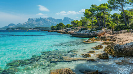 Fototapeta premium Beach with water