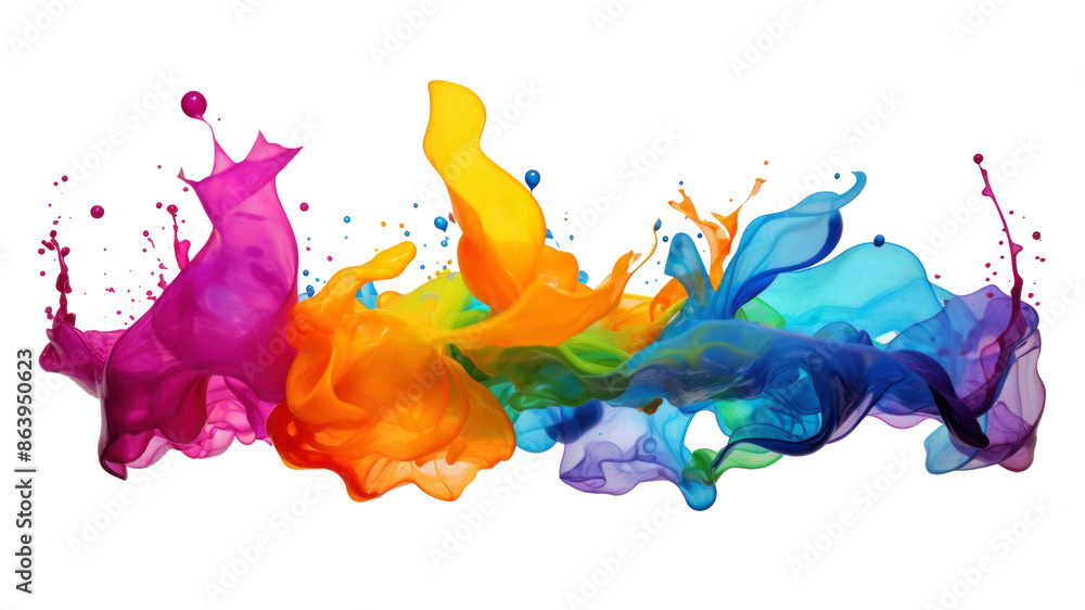 Poster PNG Rainbow liquid backgrounds purple white background.