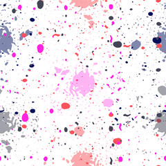 Bubbly colorful hand drawn seamless pattern.