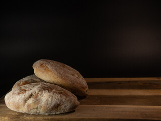 bread on a table