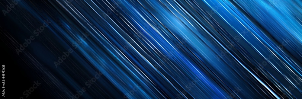 Poster the abstract blue and black pattern has a gradient with floor wall metal texture on a diagonal backg