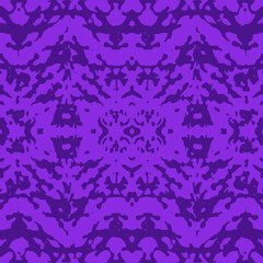 Blue and white watercolor ornament painted with watercolor on paper.