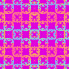 Blue and white watercolor ornament painted with watercolor on paper.