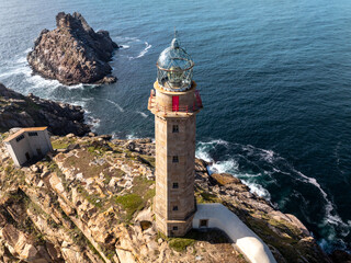 Faro de Cabo Vilan en la Costa da Morte gallega