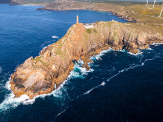 Faro de Cabo Vilan en la Costa da Morte gallega
