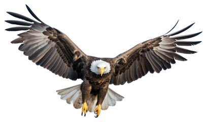 Obraz premium PNG Eagle flying animal bird white background.