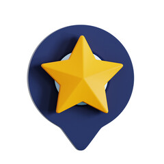 Obraz premium Wishlist Location 3D Illustration