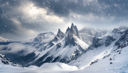 Obraz premium swiss mountains in the winter