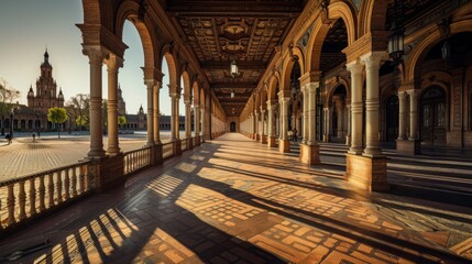 Fototapeta premium Plaza de España, Seville, Spain