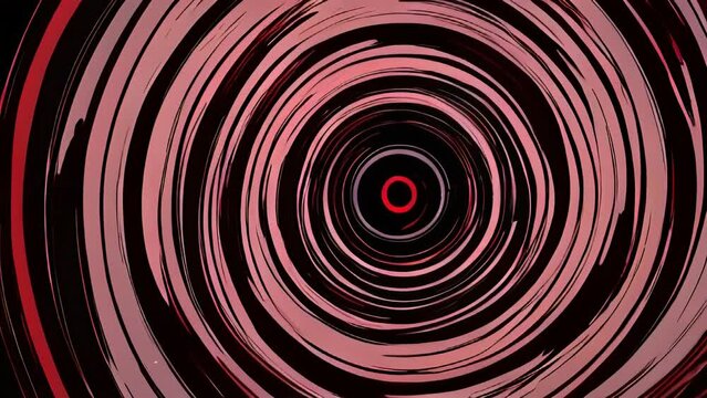 Abstract Tunnel Background Spiraling Circles