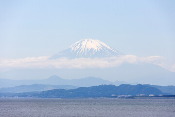 Mount Fuji from Enoshima, Japan.
