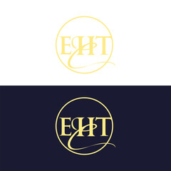eht logo , EHT letter logo design vector, EHT initial letter logo design vector template.