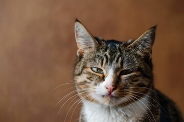 Obraz premium sleepy cat