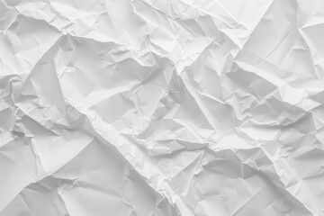 Obraz premium Wrinkled White Paper Texture