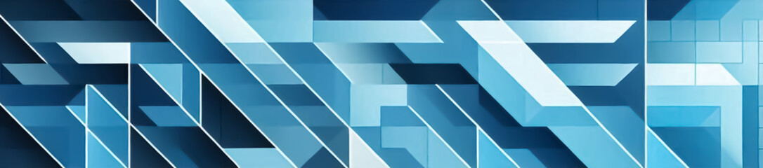 Explore the depths of perception with this abstract geometric masterpiece, where a three-dimensional maze comes to life through interlocking shapes and contrasting shades, Maze, Puzzle, Interlocking