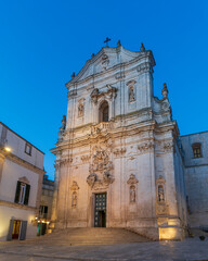 The Piazza Plebiscito view in Martina Franca City of Italy
