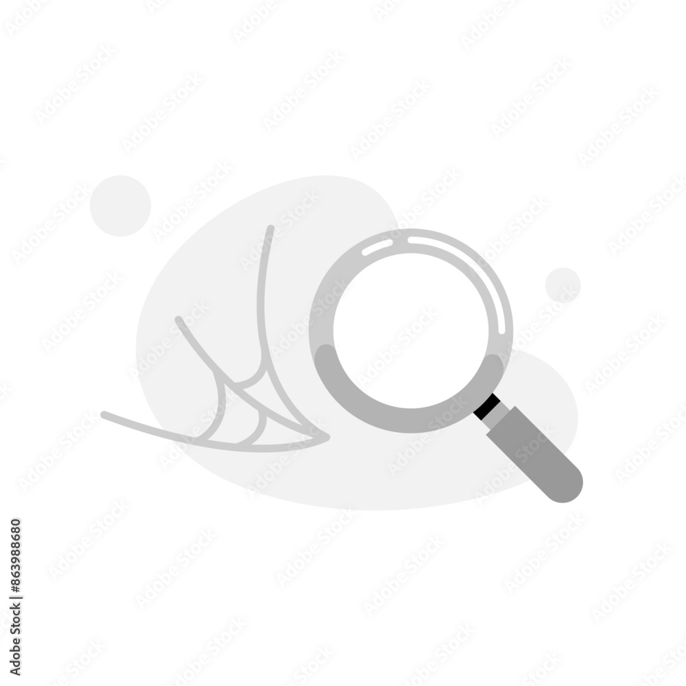 Poster empty page. not found, search no result concept illustration flat design. simple modern graphic elem