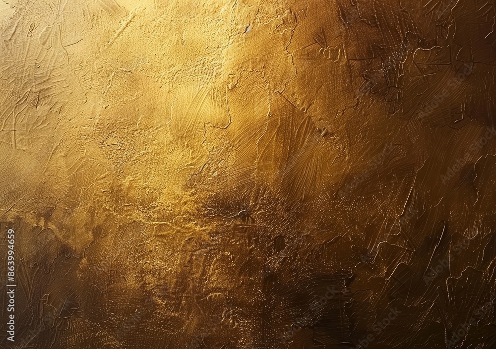 Poster golden textured background - a golden background with a textured surface and a soft light.