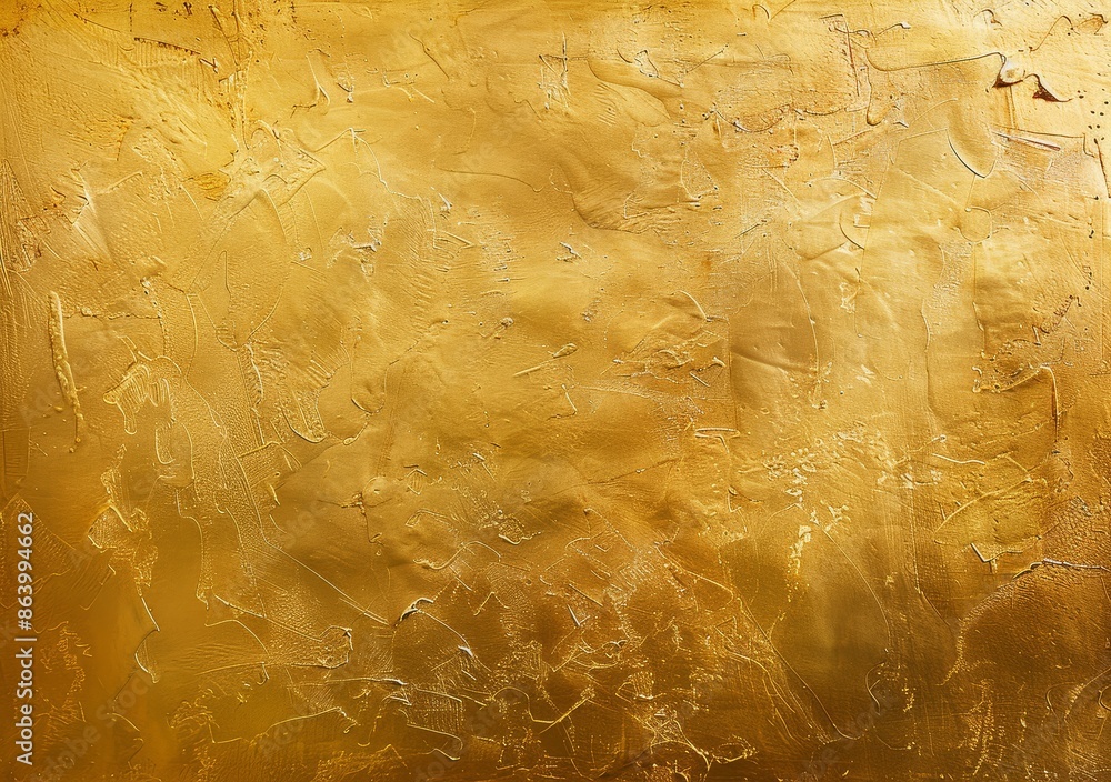 Poster golden texture abstract background - a golden abstract background with a textured, rough surface.