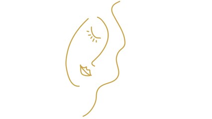 illustration of a woman with hair