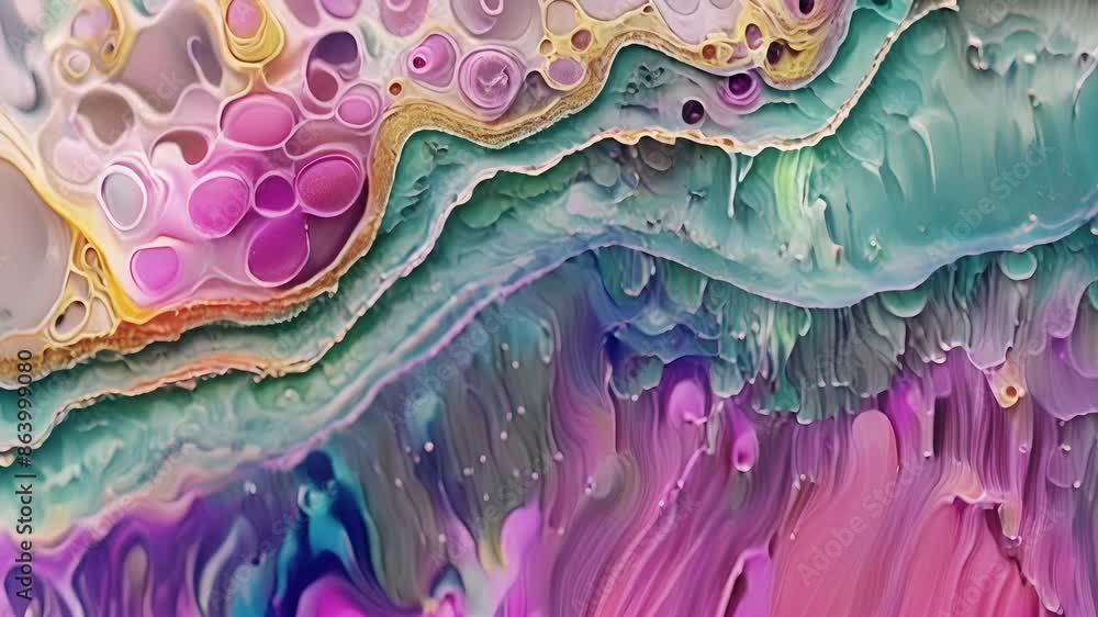 Poster a crosssection of stratified columnar epithelium featuring multiple layers of tall cells with cells 