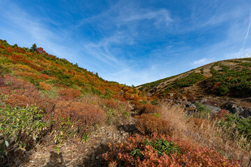 紅葉の一切経山