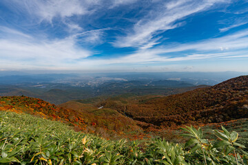 全山紅葉の鬼面山・箕輪山