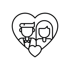 COUPLE vector icon