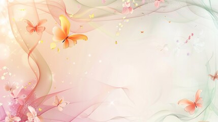 Abstract background template with butterfly for presentation, poster, wallpaper design.