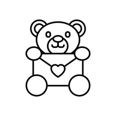 TEDDY BEAR vector icon