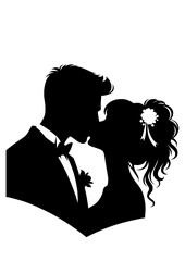 Couple SVG, Relationship, Marriage SVG, Wedding SVG, Groom SVG, Bride SVG, Husband SVG, Wife SVG, Couple Silhouette, Couple Vector, Clipart, Cut file for Cricut SVG, JPG, PNG