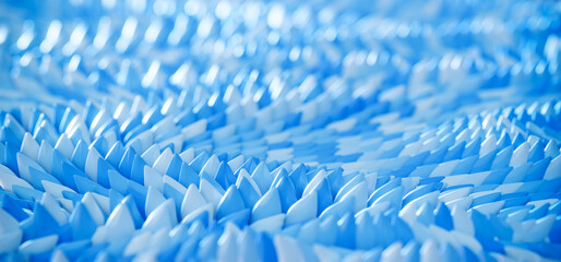 Fototapeta premium Abstract blue scales wavy background. Eco concept background