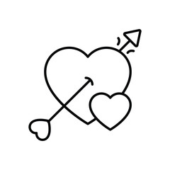 LOVE ARROWS vector icon