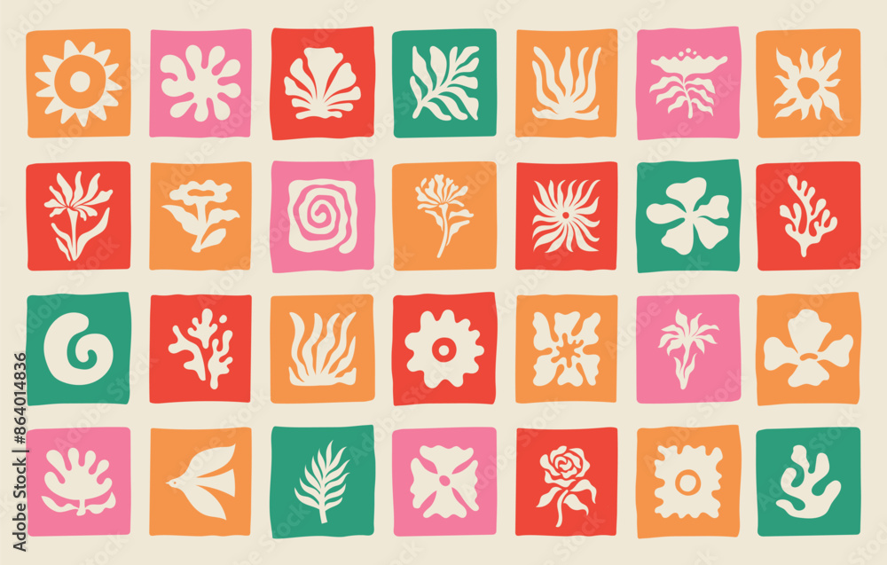 Poster vector logo and print design templates, summer palms, tropical hand drawn illustrations, palm trees 